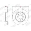 Jeu de 2 disques de frein arrière JURID 563691JC - Visuel 2