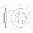 Jeu de 2 disques de frein avant JURID 563694JC - Visuel 2