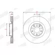 Jeu de 2 disques de frein avant JURID 563696JC - Visuel 1