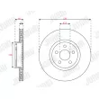 Jeu de 2 disques de frein avant JURID 563697JC - Visuel 2