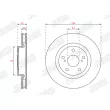 Jeu de 2 disques de frein avant JURID 563699JC - Visuel 2