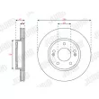 Jeu de 2 disques de frein avant JURID 563700JC - Visuel 1
