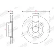 Jeu de 2 disques de frein avant JURID 563708JC - Visuel 1