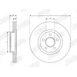 Jeu de 2 disques de frein avant JURID 563708JC - Visuel 2