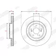 Jeu de 2 disques de frein avant JURID 563713JC - Visuel 2