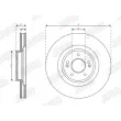 Jeu de 2 disques de frein avant JURID 563718JC - Visuel 3