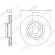 Jeu de 2 disques de frein avant JURID 563719JC - Visuel 3