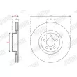 Jeu de 2 disques de frein avant JURID 563724JC - Visuel 2