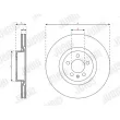 Jeu de 2 disques de frein avant JURID 563724JC - Visuel 3