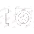 Jeu de 2 disques de frein avant JURID 563727JC - Visuel 2