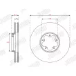 Jeu de 2 disques de frein avant JURID 563740JC - Visuel 2