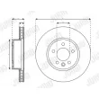 Jeu de 2 disques de frein avant JURID 563749JC-1 - Visuel 2