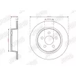 Jeu de 2 disques de frein arrière JURID 563768J - Visuel 1