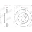 Jeu de 2 disques de frein avant JURID 569276J - Visuel 3
