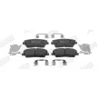 Jeu de 4 plaquettes de frein avant JURID 573819J - Visuel 1