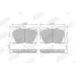 Jeu de 4 plaquettes de frein avant JURID 573868J - Visuel 2