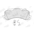 Jeu de 4 plaquettes de frein avant JURID 573902J - Visuel 2