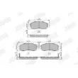 Jeu de 4 plaquettes de frein avant JURID 573913J - Visuel 1