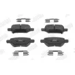 Jeu de 4 plaquettes de frein arrière JURID 573921J - Visuel 1