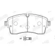 Jeu de 4 plaquettes de frein avant JURID 573927J - Visuel 2