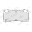 Jeu de 4 plaquettes de frein avant JURID 573995J - Visuel 2