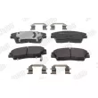 Jeu de 4 plaquettes de frein avant JURID 574012J - Visuel 1