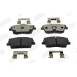 Jeu de 4 plaquettes de frein avant JURID 574017J - Visuel 1