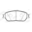 Jeu de 4 plaquettes de frein avant JURID 574019J - Visuel 2