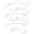 Jeu de 4 plaquettes de frein avant JURID 574028J - Visuel 2