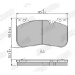 Jeu de 4 plaquettes de frein avant JURID 574030J - Visuel 3