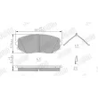 Jeu de 4 plaquettes de frein avant JURID 574031J - Visuel 2