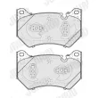 Jeu de 4 plaquettes de frein avant JURID 574041J - Visuel 2