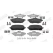 Jeu de 4 plaquettes de frein avant JURID 574042J - Visuel 1