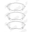 Jeu de 4 plaquettes de frein avant JURID 574042J - Visuel 2