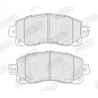 Jeu de 4 plaquettes de frein avant JURID 574044J - Visuel 2
