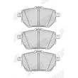 Jeu de 4 plaquettes de frein avant JURID 574056J - Visuel 2