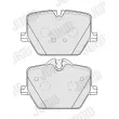 Jeu de 4 plaquettes de frein avant JURID 574079J - Visuel 2