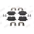 Jeu de 4 plaquettes de frein avant JURID 574080J - Visuel 1