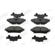 Jeu de 4 plaquettes de frein arrière JURID 574089J - Visuel 1