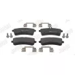 Jeu de 4 plaquettes de frein arrière JURID 574101J - Visuel 1