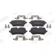 Jeu de 4 plaquettes de frein arrière JURID 574104J - Visuel 1
