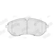 Jeu de 4 plaquettes de frein avant JURID 574110J - Visuel 2