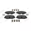 Jeu de 4 plaquettes de frein avant JURID 574119J - Visuel 1