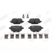 Jeu de 4 plaquettes de frein arrière JURID 574120J - Visuel 1
