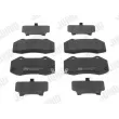 Jeu de 4 plaquettes de frein avant JURID 574124J - Visuel 1