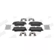 Jeu de 4 plaquettes de frein arrière JURID 574133J - Visuel 1