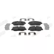 Jeu de 4 plaquettes de frein avant JURID 574145J - Visuel 1