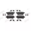 Jeu de 4 plaquettes de frein arrière JURID 574146J - Visuel 1