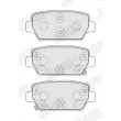 Jeu de 4 plaquettes de frein arrière JURID 574148J - Visuel 1