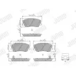 Jeu de 4 plaquettes de frein avant JURID 574160J - Visuel 2
